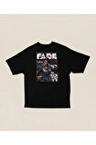Initiator Fade Baskılı Unisex Oversize Valorannt Tişört