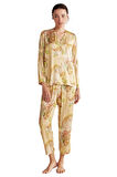 Penye Mood Kadın Sarı Pijama Takım 9610