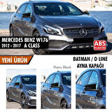  Mercedes Benz W176 2012-2018 Batman Yarasa Ayna Kapağı Piano Black Abs Plastik