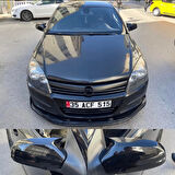  Opel Astra H 2004-2008 Batman Yarasa Ayna Kapağı Piano Black Abs Plastik