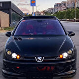  Peugeot 206 1998-2012 Uyumlu Batman Yarasa Ayna Kapağı Piano Black Abs Plastik