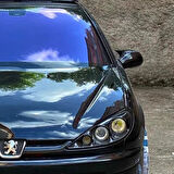  Peugeot 206 1998-2012 Uyumlu Batman Yarasa Ayna Kapağı Piano Black Abs Plastik