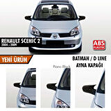  Renault Scenic 2 2004-2009 Batman Yarasa Ayna Kapağı Piano Black Abs Plastik