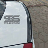  Renault Clio 2 Bagaj Üstü Slim Spoiler Parlak Siyah Piano Black 2001-2008