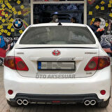 Toyota Corolla 2006-2012 Bagaj Üstü Slim Spoiler Piano Black Parlak Siyah