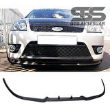 Ford Fiesta 2002-2008 Cupra R Uyumlu Ön Lip Mat Siyah Ön Tampon Lip