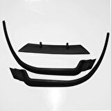 Ford Fiesta 2002-2008 Cupra R Uyumlu Ön Lip Mat Siyah Ön Tampon Lip