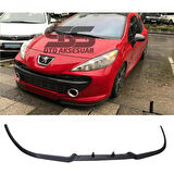 Peugeot 207 Cupra R Uyumlu Ön Lip Mat Siyah Ön Tampon Lip