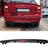Opel Astra G Difüzör Arka Tampon Eki 4 Egzoz Çıkışlı Siyah