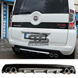 Fiat Fiorino Difüzör Arka Tampon Eki 4 Egzoz Çıkışlı Gri Lüx Tip