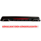 Ford Focus 2 HB Difüzör Arka Tampon Eki 2 Egzoz Çıkışlı Siyah Reflektörlü