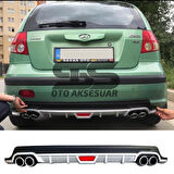 Hyundai Getz Difüzör Arka Tampon Eki 4 Egzoz Çıkışlı Gri