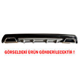 Volkswagen Polo Mk4 Difüzör Arka Tampon Eki 2 Egzoz Çıkışlı Gri Lüx Tip