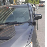 Mitsubishi Lancer 2008-2013 Uyumlu Batman Yarasa Ayna Kapağı Piano Black Abs Plastik