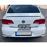 Volkswagen Passat B6 - B7 - B8 Type 2006 - 2020 Uyumlu Bagaj Üstü Spoiler Piano Black