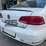 Volkswagen Passat B6 - B7 - B8 Type 2006 - 2020 Uyumlu Bagaj Üstü Spoiler Piano Black