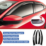 Cam Rüzgarlığı Volksvogen Jetta MK6 2011-2018 Arası Mügen Tip Piano Black