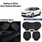 Ford Focus 2011-2017 Sedan Siyah Deri Oto Koltuk Minderi