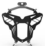 BAJAJ PULSAR N 250  Far Koruma Demiri Şeffaf Pleksi Camlı (CNC Kesim,Statik Boyalı)- ARASMOTO