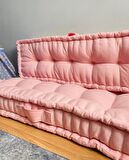 Palet Minderi Yer Minderi Çocuk Minderi Balkon Minderi El Yapımı Minder Pembe Minder