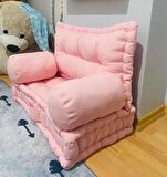 Palet Minderi Yer Minderi Çocuk Minderi Balkon Minderi El Yapımı Minder Pembe Minder