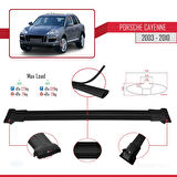 Porsche Cayenne (9PA) 2003-2010 Arası ile Uyumlu FLY Model Ara Atkı Tavan Barı Siyah 3 Adet