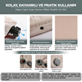 RELAXUS Çift Kişilik Kendiliğinden Şişen Kamp Yatağı – Entegre Yastıklı, Pompa Hediyeli | Taşınabilir