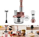 Karaca Mastermaid Prosteel Cam Mutfak Robotu Uzun Blender Ayaklı 6 Bıçaklı 2500 W Galaxy Grey