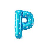 FOLYO BALON P HARF MAVİ YILDIZLI 40CM