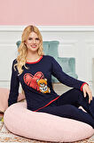 Kadın Uzun Kollu Pijama Takımı Model no 7600