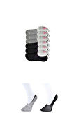 biçomi Siyah ve Gri Kadın Babet Çorap 6 çift
