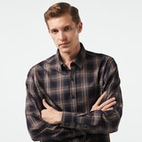Nautica Erkek Kahverengi Classic Fit Gömlek