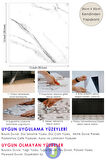 Technojet 1Adet Kendinden Yapışkanlı Modern Tasarımlı Mutfak Banyo Zemin Duvar Kaplama PVC 30cm×30cm