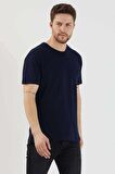 Slazenger SANDER KTN Erkek  Lacivert Tişört