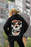 Müzik Grubu Misfits Baskılı Unisex Oversize Rock Metal Hoodie