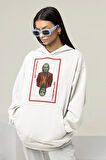 Joker Tasarım Kart Baskılı Unisex Oversize Hoodie