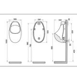 Turavit Onda Pisuvar Üstten Girişli 5800-1