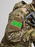 Adige Çerkes Bayrak - Cırt - Patch - Peç - Arma - 8,5x4,5 Cm