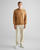 GANT Erkek Kahverengi Regular Fit Bisiklet Yaka Sweatshirt