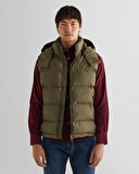 GANT Erkek Yeşil Kapüşonlu Yelek