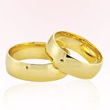 Sarı Bombeli Altın Alyans 5806