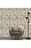 Çiçek Açan Güller ve Çiçek Desenli Duvar Kağıdı (Ephes 5806-4, 1.06x10 m - 10.6 m²)