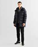 GANT Erkek Siyah Kapüşonlu Mont