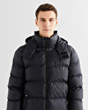 GANT Erkek Siyah Kapüşonlu Mont