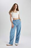 DeFacto Jogger Yüksek Bel Bilek Boy Paraşüt Jean Pantolon C1321AX24SMNM39