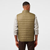 Nautica Erkek Haki Su Kaydırma Özellikli Kaz Tüyü Yelek