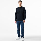 Nautica Erkek Siyah Uzun Kollu Polo Yaka T-Shirt