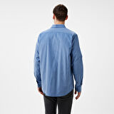 Nautica Erkek Mavi Classic Fit Gömlek