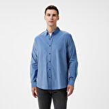 Nautica Erkek Mavi Classic Fit Gömlek