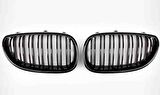 BMW E60 PARLAK SİYAH ÇİFT ŞERİT M5 PANJUR SETİ 200